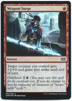 MTG Magic The Gathering Double Masters FOIL 150/332...WEAPON SURGE.....NP - Image 1