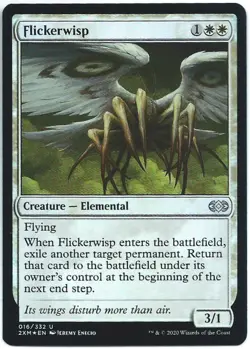 MTG Magic The Gathering Double Masters FOIL #016/332...FLICKERWISP.....NP - Image 1