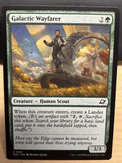 MTG Edge of Eternities 0185 Galactic Wayfarer Creature Human Scout COMMON - Image 1