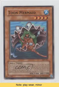 Toon Mermaid Unlimited YuGiOh Starter Deck Pegasus #SDP-023 2003 READ 7x1 - Image 1