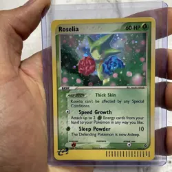 Pokemon 2003 E-Reader Pokemon EX Dragon Roselia Holo #9/97 NM/MT Rare Vintage - Image 1