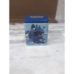 Wishiwashi Official Pokemon Tin, Stacking Tin, Empty Pokemon TCG Storage, Blue - Image 1