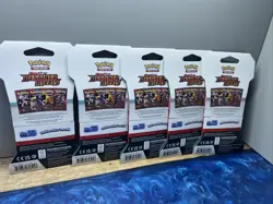 Pokemon Destined Rivals Scarlet And Violet - Lot Of 5 Sealed Packs Sleeved - Image 4
