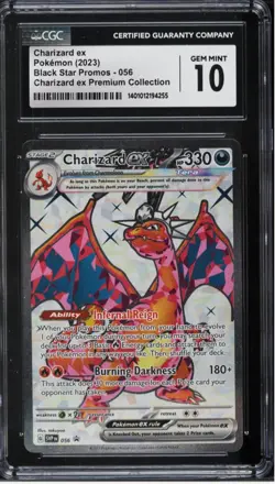 2023 Pokemon SV Black Star Promo Premium Collection Charizard ex #56 CGC 10 GEM - Image 1