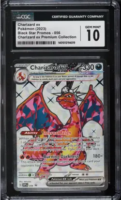 2023 Pokemon SV Black Star Promo Premium Collection Charizard ex #56 CGC 10 GEM - Image 1