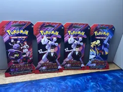 Pokemon Destined Rivals Scarlet And Violet - Lot Of 4 Sealed Packs Sleeved - Image 1