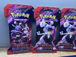 Pokemon Destined Rivals Scarlet And Violet - Lot Of 4 Sealed Packs Sleeved - Image 2