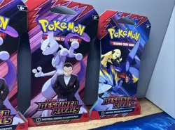 Pokemon Destined Rivals Scarlet And Violet - Lot Of 4 Sealed Packs Sleeved - Image 3