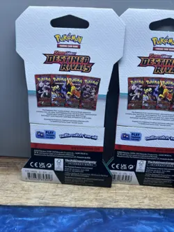 Pokemon Destined Rivals Scarlet And Violet - Lot Of 4 Sealed Packs Sleeved - Image 4