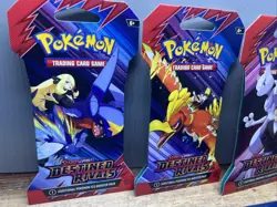 Pokemon Destined Rivals Scarlet And Violet - Lot Of 4 Sealed Packs Sleeved - Image 2