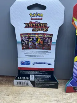 Pokemon Destined Rivals Scarlet And Violet - Lot Of 4 Sealed Packs Sleeved - Image 4