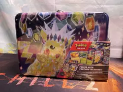 Pokemon Surging Sparks Stellar Crown Collector Chest Tin Treasure Box New Sealed - Image 1