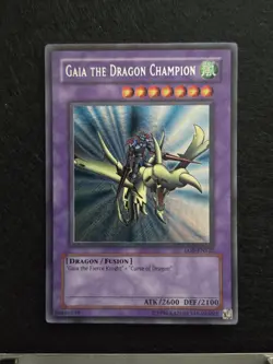 Yugioh - Gaia The Dragon Champion - LOB-125 Secret Rare - LP - Image 1