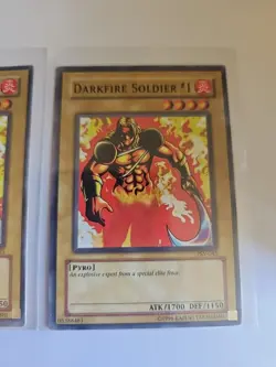 Lot of 3 Yugioh Darkfire Soldier #1 PSV-043 Cards With Freebies - Image 5