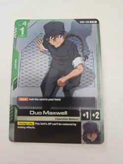 GUNDAM Card Game Duo Maxwell GD01-090 R Alt Art Promo NM Bandai Gundam TCG - Image 1