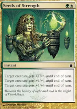 Seeds of Strength -Foil Medium Play MTG Ravnica - Image 1