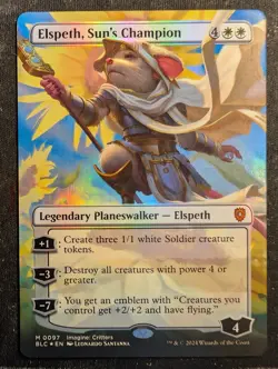 Elspeth, Sun's Champion - Foil Borderless - Bloomburrow (MTG) - Image 1