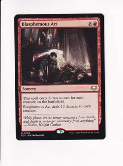 MAGIC THE GATHERING MTG COMMANDER: EDGE OF ETERNITIES BLASPHEMOUS ACT - Image 1