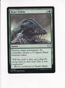 MAGIC THE GATHERING MTG COMMANDER: EDGE OF ETERNITIES BEAST WITHIN - Image 1