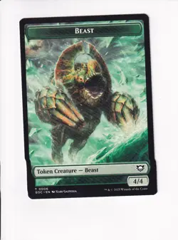 MAGIC MTG COMMANDER: EDGE OF ETERNITIES DOUBLE SIDED TOKEN BEAST / PEST - Image 1