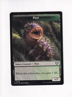 MAGIC MTG COMMANDER: EDGE OF ETERNITIES DOUBLE SIDED TOKEN BEAST / PEST - Image 2
