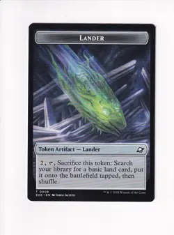 MAGIC MTG COMMANDER: EDGE OF ETERNITIES DOUBLE SIDED TOKEN BEAST / LANDER 0008 - Image 2