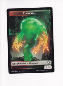 MAGIC COMMANDER: EDGE OF ETERNITIES DOUBLE SIDED TOKEN BEAST / ELEMENTAL 0008 - Image 2