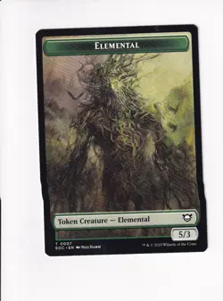 MAGIC COMMANDER: EDGE OF ETERNITIES DOUBLE SIDED TOKEN BEAST / ELEMENTAL 0007 - Image 2