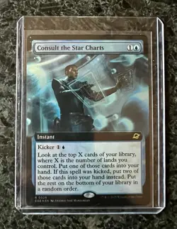 Consult the Star Charts - Extended Art - Foil - EOE - MTG Magic the Gathering - Image 1
