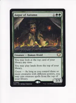 MAGIC THE GATHERING MTG COMMANDER: EDGE OF ETERNITIES AUGUR OF AUTUMN - Image 1