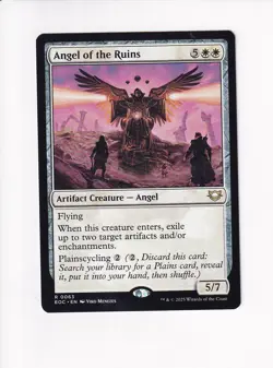 MAGIC THE GATHERING MTG COMMANDER: EDGE OF ETERNITIES ANGEL OF THE RUINS - Image 1