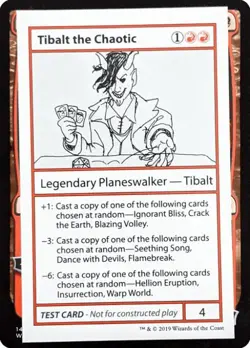 Tibalt The Chaotic (No PW Symbol) - Near Mint MTG - Image 1