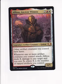 MAGIC THE GATHERING MTG COMMANDER: EDGE OF ETERNITIES ALIBOU, ANCIENT WITNESS - Image 1