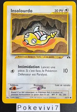 Carte Pokemon INSOLOURDO 54/75 Commune NEO DISCOVERY Wizards FR OCCASION - Image 1