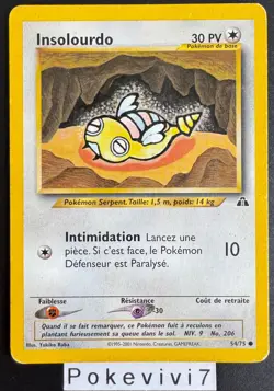 Carte Pokemon INSOLOURDO 54/75 Commune NEO DISCOVERY Wizards FR OCCASION - Image 1