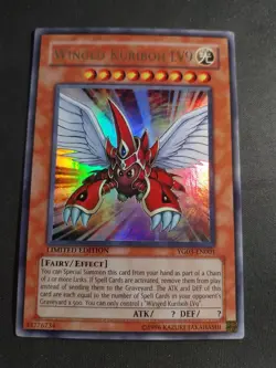 YuGiOh Winged Kuriboh LV9 YG03-EN001 Limited Edition Ultra Rare NM - Image 1