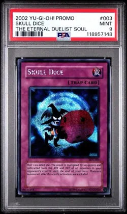 Skull Dice EDS-003 YuGiOh The Eternal Duelist Soul Foil PSA 9 MINT - Image 1