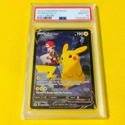 PSA10 GEM MINT 2022 Pikachu V CSR #TG16/TG30 English Pokemon Card Lost Origin - Image 1