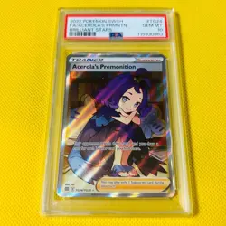 PSA10 GEM MINT 2022 Acerola's Premonition SR TG24/TG30 English Pokemon Card - Image 1