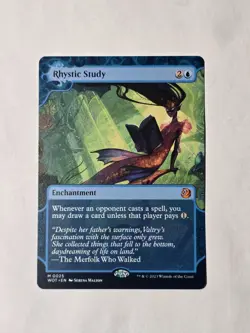 MTG Rhystic Study Wilds of Eldraine: Enchanting Tales Regular Near Mint - Image 1