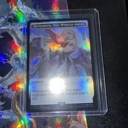 MTG Sephiroth, One Winged Angel Robot Foil Doubleside Token Final Fantasy - Image 1