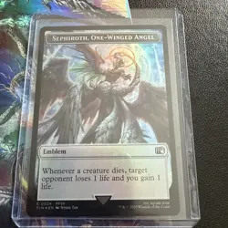 MTG Sephiroth, One Winged Angel Robot Foil Doubleside Token Final Fantasy - Image 3