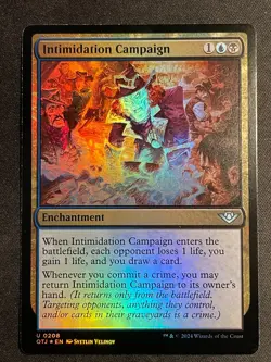 MTG Intimidation Campaign, NM-Mint, (OTJ #0208) Foil - Image 1