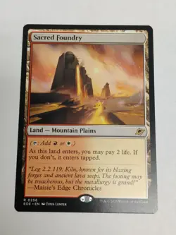 Sacred Foundry (Non-foil) Edge of Eternities 0256 Rare MTG - Image 1