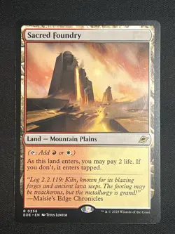 Sacred Foundry (Non-Foil) Edge of Eternities 0256 Rare MTG - Image 1