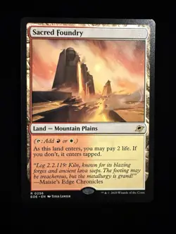 Sacred Foundry (Non-foil) Edge of Eternities 0256 Rare MTG - Image 1