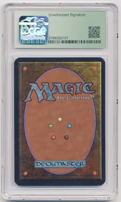 Graded Gold Signed Sinkhole CGC 8.5 Q++ Alpha Artist Sandra Everingham MTG Magic - Image 2