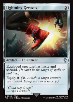 1x - Lightning Greaves - Final Fantasy - UC NM MTG - Image 1