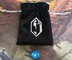 Final Fantasy Mtg Promo Dice w/ FF Felt Bag & D10 Pre-Release Japan Used - Image 1