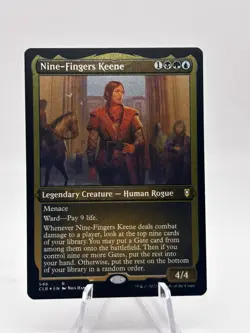 Nine-Fingers Keene 546 Foil Etched Commander Legends Baldur's Gate CLB MTG NM - Image 1
